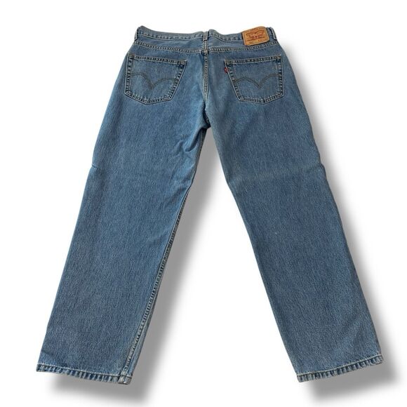 Levis 550 Jeans Straight Leg Relaxed Fit Denim Classic Workwear Mens 36x30 - Picture 2 of 14